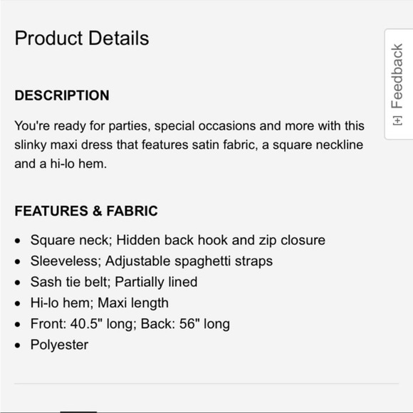 Satin Silk Belted Tie Waist Hi-Lo Maxi Dress NWT - Picture 11 of 14